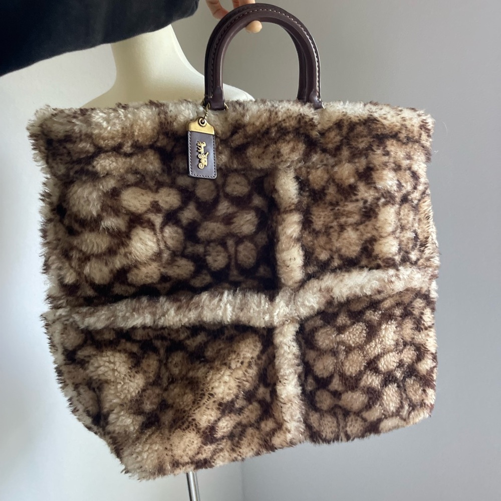 Coach 1941 Rogue Shearling Tote